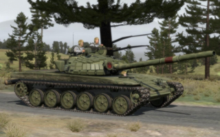Танк Т-54 на марше