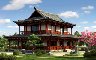 Двухэтажный японский дом