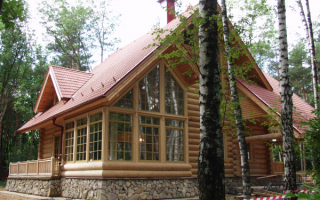 Дом из оцилиндрованного бревна