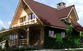 Дом с мансардой