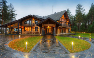 Красивый дом из бруса