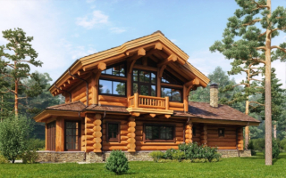 Рубленый бревенчатый дом