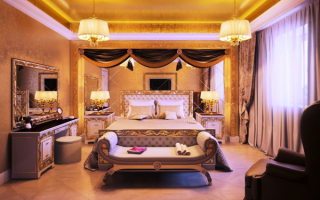 Интерьер спальни в стиле ренесанс