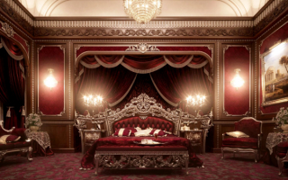 Королевская спальня в стиле ампир