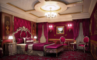 Красивая спальня в стиле ампир