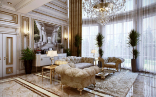 Большая светлая гостиная