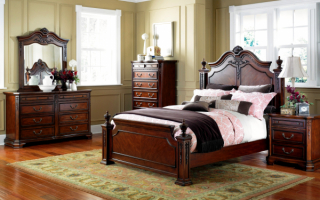 Спальня в стиле ретро