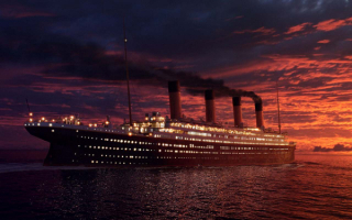 Титаник в роковую ночь