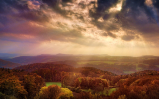 Хмурое осеннее небо