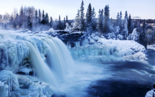 Водопад зимой