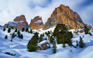 Зима в Альпах. Италия