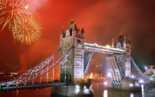 Тауэрский мост ночью