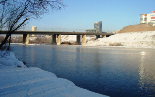 Октябрьский мост в Красноярске.