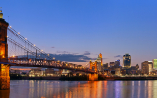 Мост в Цинцинатти, США.