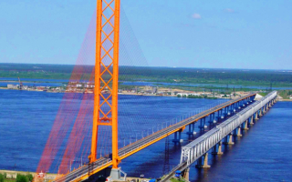 Сургутские мосты через реку Обь