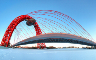 Живописный мост зимой