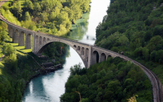Мост Солкан в Словениии