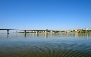 Мост через Волгу в Волгограде