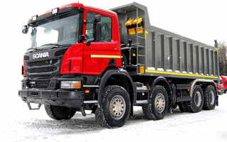 Карьерный самосвал Scania Р400