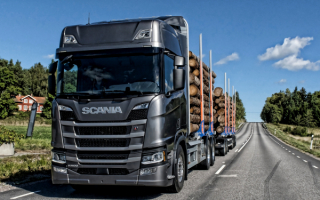 Лесовоз Scania R500