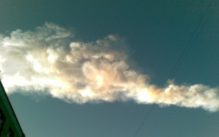 След Челябинского метеорита