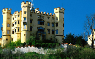 Замок Людовика Хоэншвангау, Бавария, германия