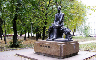 Памятник Бунину в Воронеже