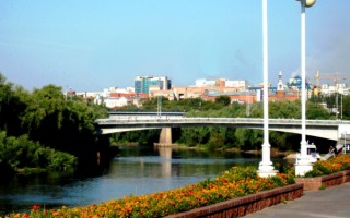 Река Омь в Омске