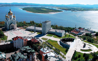 Река Амур в Хабаровске