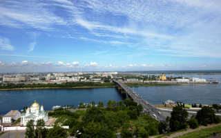 Мост через реку Оку в Нижнем Новгороде