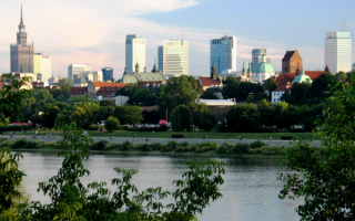 Река Висла в Варшаве