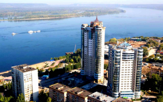 Река Волга в Самаре