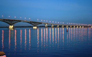 Мост через Волгу в Саратове