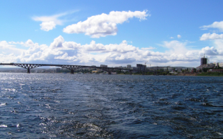 Река Волга в Саратове