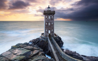 Маяк Керморван, Бретань, Франция