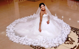 Белое платье невесты