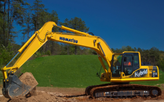 Гибридный экскаватор Komatsu HB215LC