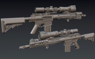 Самозарядная снайперская винтовка SR25