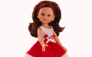 Кукла в платье с бантиком