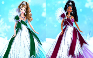 Барби в праздничных платьях