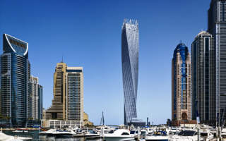 Небоскреб Cayan Tower в Дубае