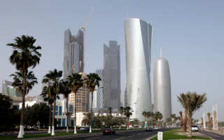 Небоскребы в столице Катара Дохе