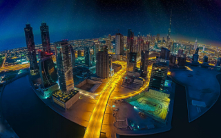 Огни ночного Дубая