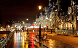 Улицы Парижа ночью