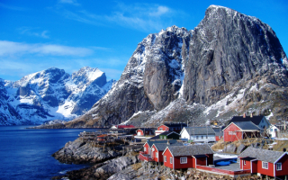 Рыбацкая деревня в Норвегии