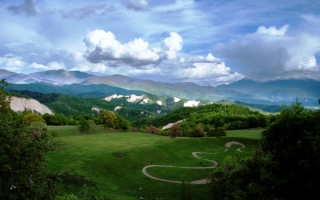 Горный пейзаж Болгарии
