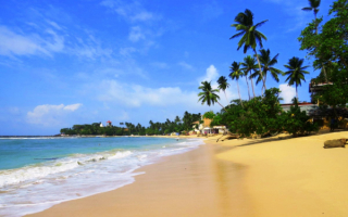 Пляж в Унаватуне. Шри-Ланка