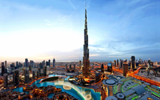 Башня Бурдж-Халифа в Дубае