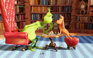 Гринч и Макс играют в шахматы