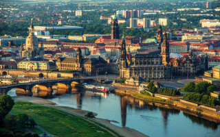 Река Эльба в Дрездене